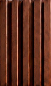 WP-01 fluted wall panel, Dark wood