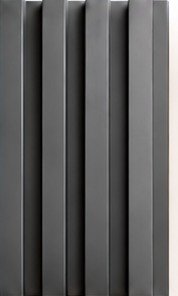 WP-03 fluted wall panel, Charcoal grey