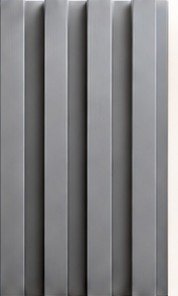 WP-04 fluted wall panel, Mid grey