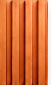WP-05 fluted wall panel, Warm copper tone