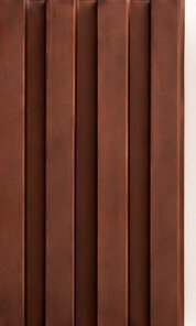 WP-08 fluted wall panel, Brown wood
