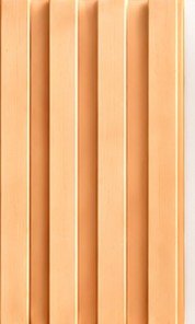 WP-09 fluted wall panel, Light wood